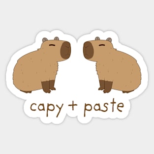 Capy Paste Sticker